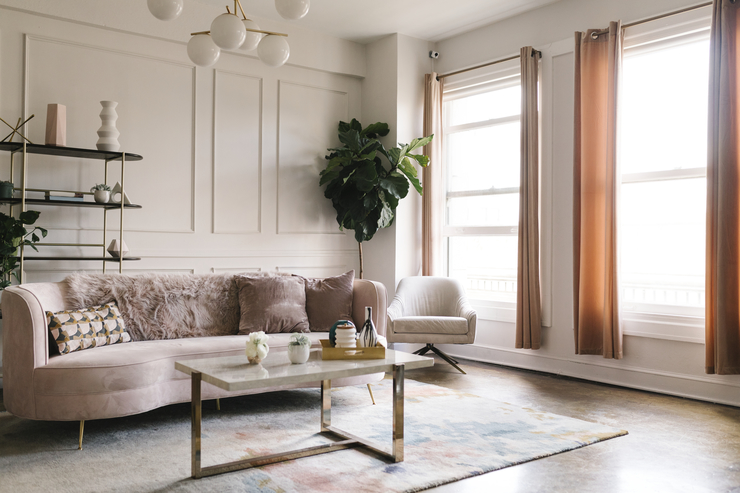 Header modern living room style