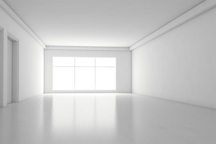 Header modern empty room