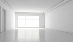 Wide thumb modern empty room