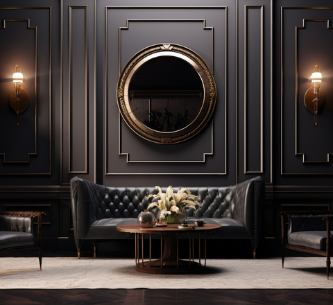 Vertical slider interior design neoclassical style with furnishings decor 1 