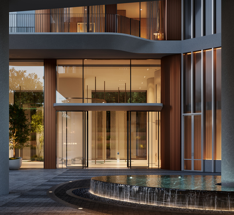 Vertical slider binyan sne2994 phantom s050 ext south lobby entrance final3500