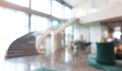 Wide thumb blurred lobby with stairs