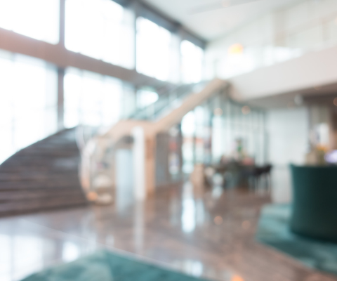 Slider blurred lobby with stairs